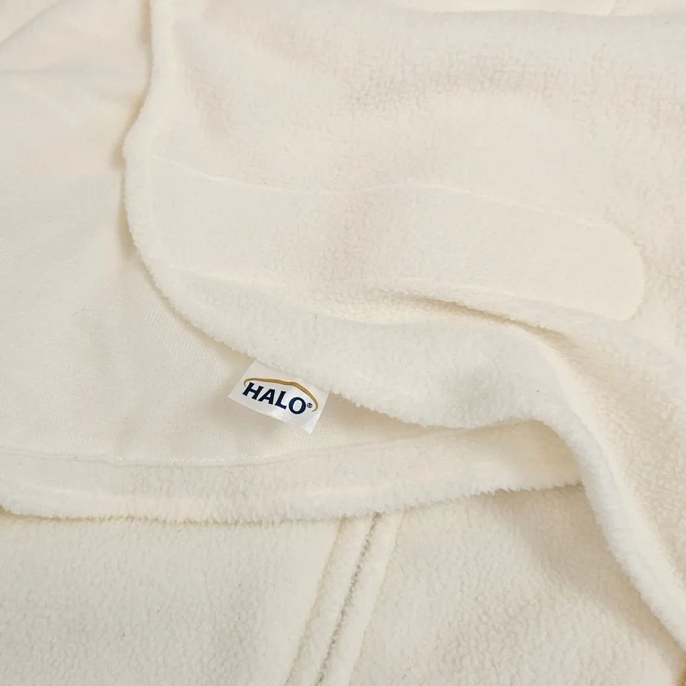 Halo micro fleece sleepsack swaddle cream 3-6 months‎ baby